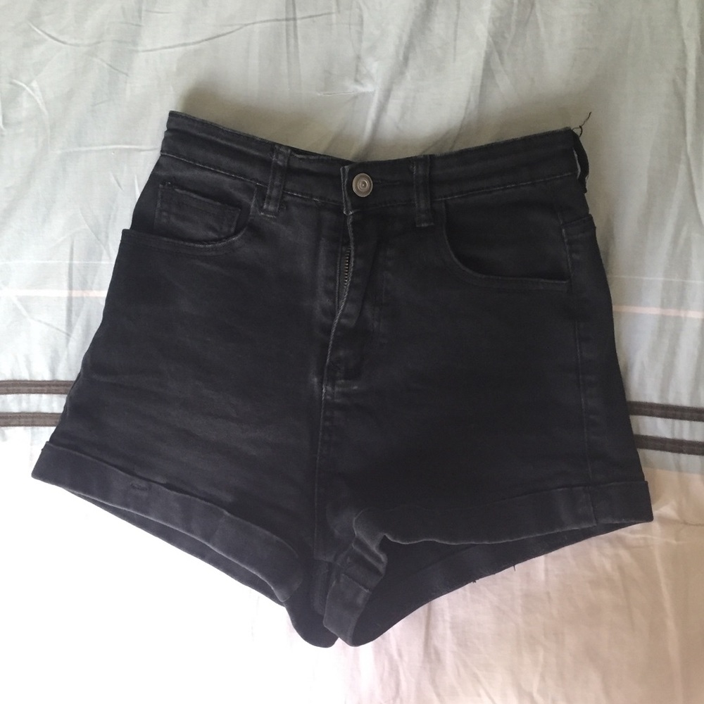 Black High Waisted Shorts